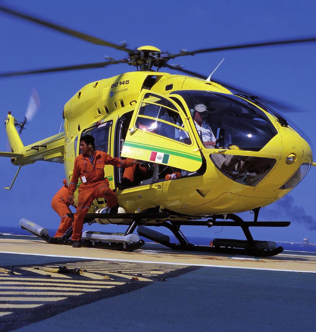 Oil and Gas Missions The EC145 ensures exceptional reliability and performance parameters in extreme weather conditions.
