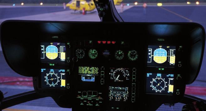 The glass-cockpit integrated flight display with the Vehicle and Engine Multifunction Display (VEMD) and the Caution and Advisory Display (CAD) reduce pilot fatigue, enhancing the flight