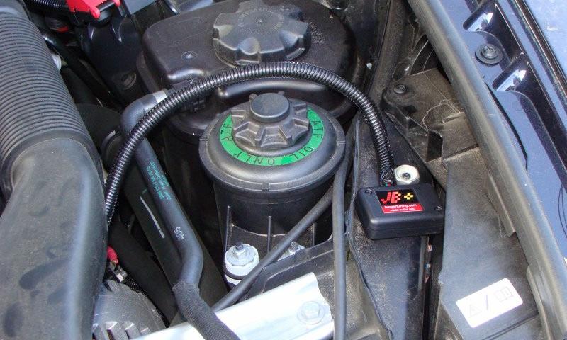 Once connected route the JBD harness to the driver side of the engine bay as shown and secure with a zip tie, twist tie, or simply shove it in a corner.