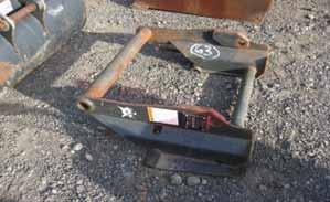 63 Bobcat Adapter Frame Notes: Item is in used and