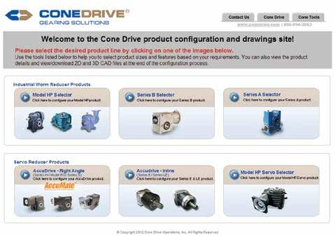 Configurator Tool Cone Drive Drawing Downloads