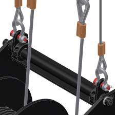 Secure Operation with positive load holding brakes and dual drum shaft keys.