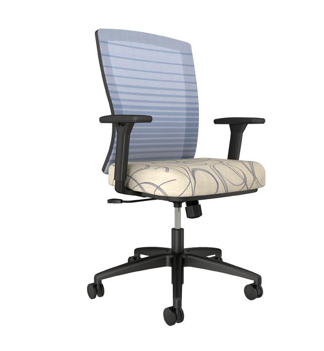 headrest Solid or graduated mesh back in a variety of