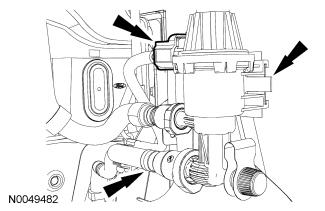 21. Disconnect the fuel supply tube. For additional information, refer to Section 310-00. 22.