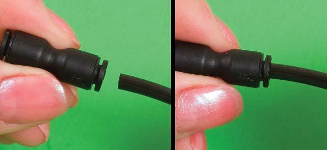 If your tool has a connector and sensor tube already installed, use the double-ended connector supplied with the PST 1000 to connect the two hoses. 9. Charge the battery.