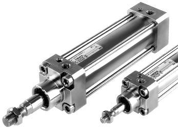 Stainless Steel VDMA/ISO Cylinders Non-magnetic and magnetic Piston Double Acting Ø 32 to 200 mm High corrosion and acid resistant Conforming to Standards ISO 6431, VDMA 24562 and NFE 49-003-1 Ideal