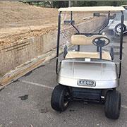 EZGO TXT Golf Cart - Electric 2013 2013 Model 48 Volt Electric 2014 Batteries Battery Filling System New Split Windscreen 1 x Sand