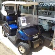 EZGO (PRE-O) RXV Fleet 2 Seater Electric Golf Cart 48v Delta Q Charger Top Assembly (Black, Stone Beige or Oyster) New Batteries New Seat Covers New Windscreen New Front &