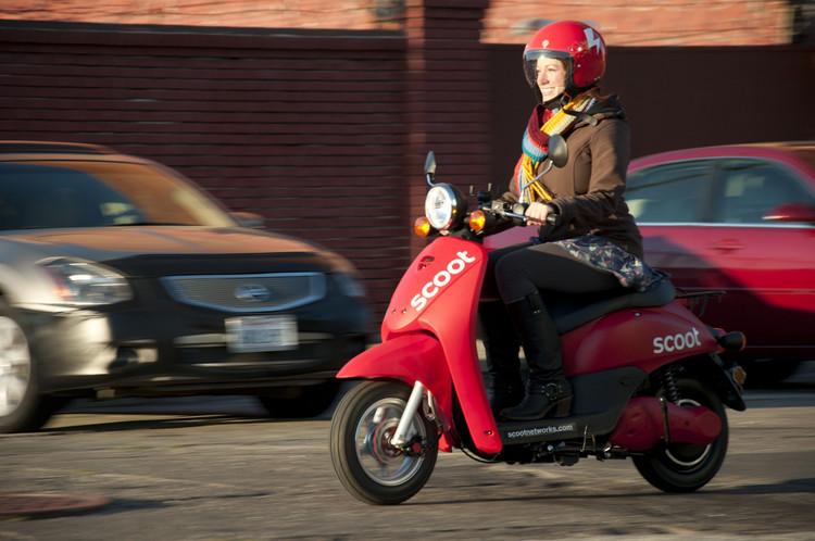 Scooter Sharing: An operator- owned fleet of motorized scooters made available to