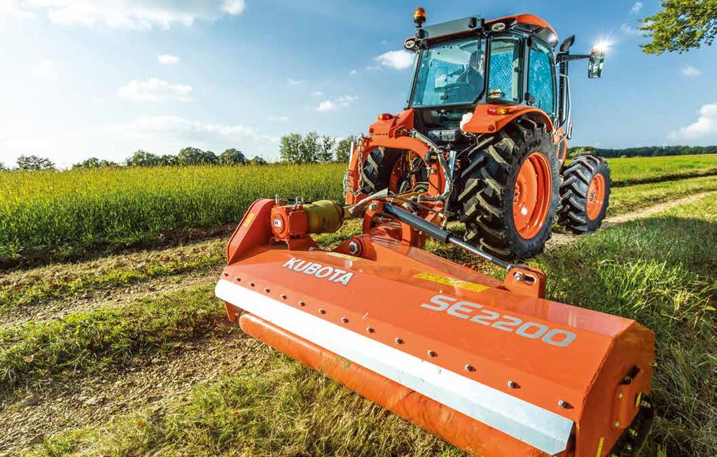 TRANSMISSION The most efficient speed for every task 36 forward and 36 reverse the M5001 Series provides the most efficient speed for every task, from traveling to field and pasture work and even