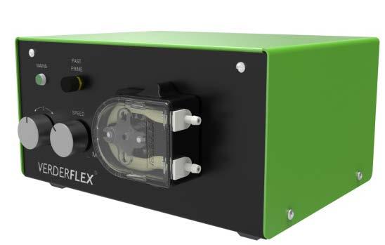 Manually controlled with potentiometer 3. Fast prime push button 4. Rotary speed control Fig.1 Verderflex Economy EV 045 7.2.