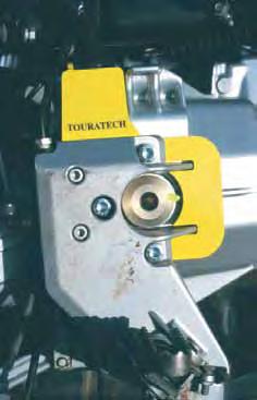 Another weak point is the footpeg mount. Under extreme stress it may break the gearbox casing; i.e. when dropping the motorbike onto the footpegs or after a fall.