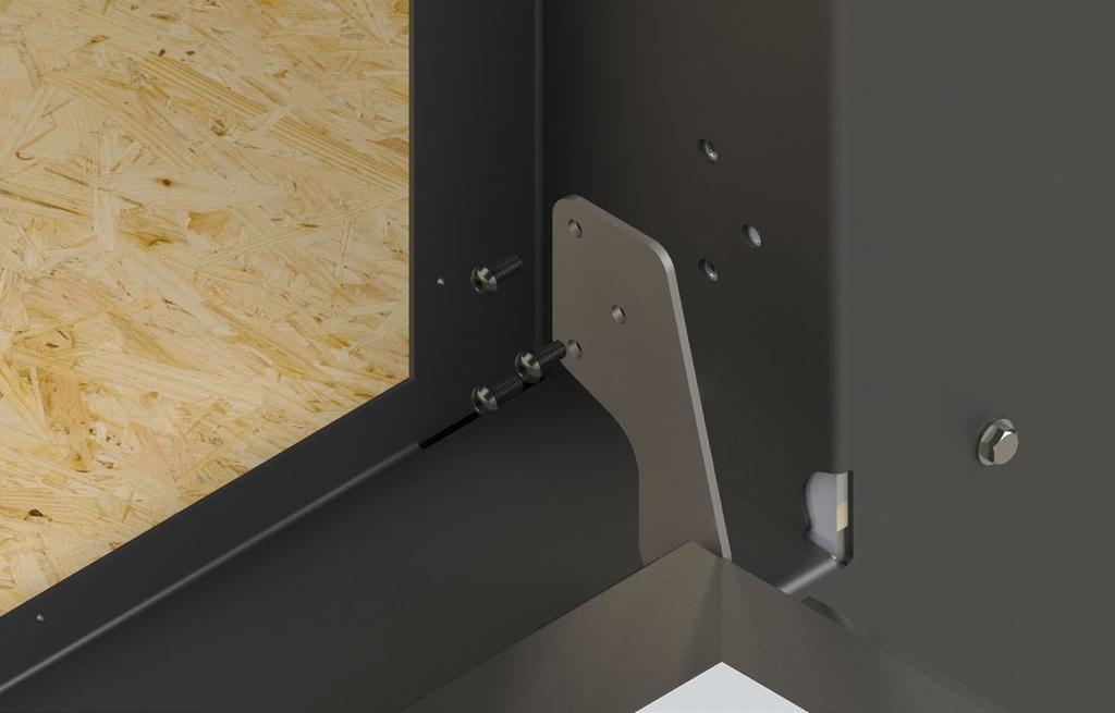 Hidden Hinge rackets Use appropriate supports, lifting equipment and proper personal protective