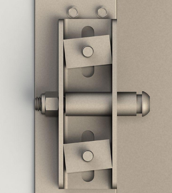7D) mounted to the surface of the side door. 5. Place the larger metal bushing (Fig.