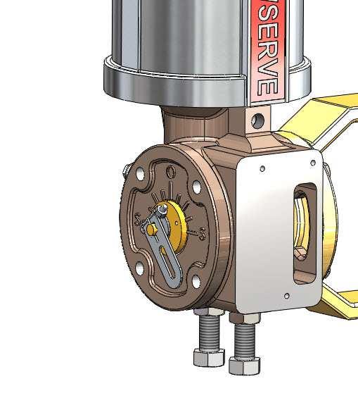 23.3 Mounting to Standard Valtek Rotary Valves The standard rotary mounting applies to Valtek valve/actuator assemblies that do not have mounted volume tanks or hand-wheels.