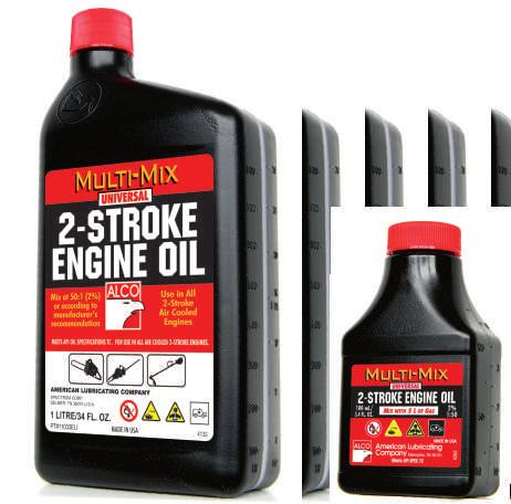 ALCO S MULTI-MIX UNIVERSAL TWO STROKE OIL MULTI-MIX 2-STROKE OIL. Mixing Instructions: See machine manufacturer s instructions.