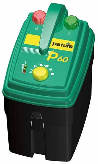 A cost and environmental advantage: All PATURA 9 V battery energisers can be connected to a rechargeable 12 V battery.
