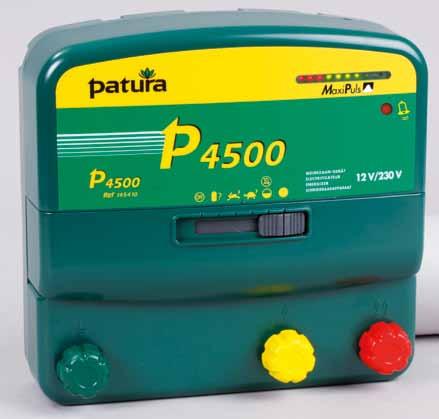 Energisers - Multi-Function Energisers for 20 Volt + 12 Volt P 4500 The PATURA multi-function energiser with MaxiPuls technology for long fences with heavy vegetation for cattle, sheep, horses and to