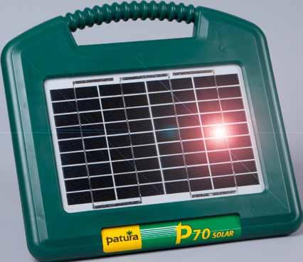 Energisers - Solar Installations 1 Robust and easy to transport The PATURA Solar Energiser - Clever combination of energiser, battery and solar