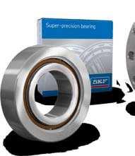 The SKF assortment of super- precision angular contact ball bearings made from NitroMax steel have ceramic (bearing grade silicon nitride) rolling elem ents as standard.