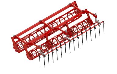 5-8) at rigid version only 2 support wheels Instead of rollers it is possible to work with a single-row weeder in combination with support wheels RING PACKER ROLLER Ø 470 mm WITH SPRING STRIPPER