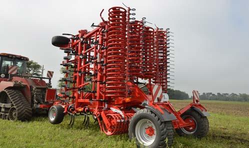 With an according power of the tractor enormous area efficiency is possible.