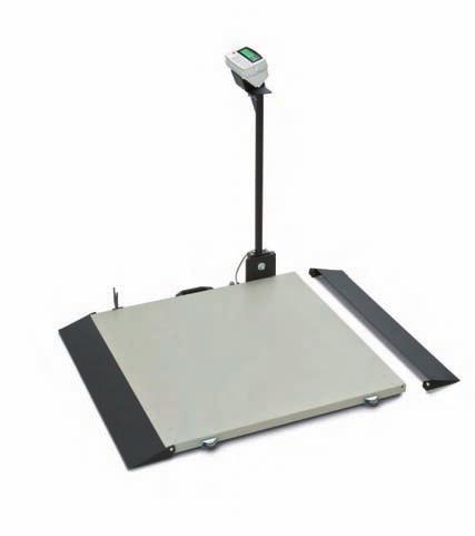 18 Class III approved Scales Electronic Wheelchair Scales Series M500020 Wheelchair Scales Large LCD, 25 mm unit kg/lbs selectable Automatic zero setting and function test Tare and hold function