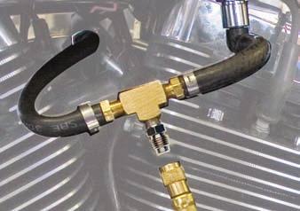 If no fuel leaks have been detected, start engine letting it idle; slowly open the fuel in line ball valve No. 955-8, See Fig 19. Note: Do not open the bleeder test valve any further to show 20 P.S.I. on gauge.