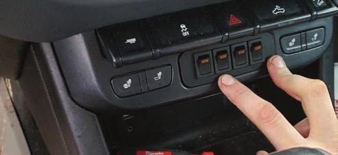 Once you have access to the side of the center console you will need to route the cable up through an