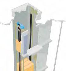 design smaller elevator machinery and to save space.
