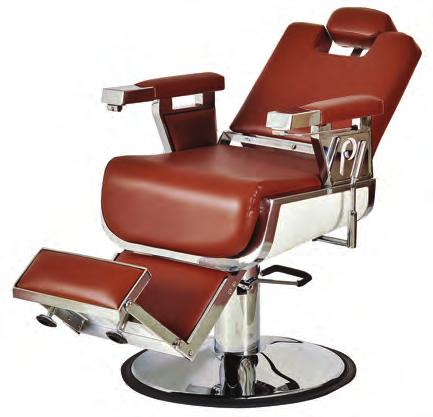 Barber Chair The Barbiere Barber Chair features padded and  endcaps, a