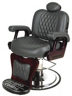 9060 Commander II Barber Chair Collins Commander II Barber Chair with cast aluminum logo