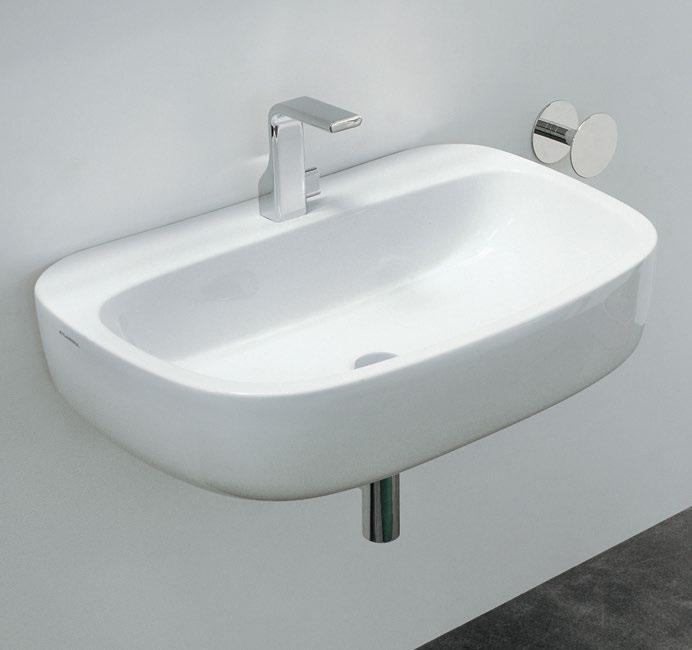 MN74L 74 Countertop - wall hung basin 74 cm without overflow arranged for three holes tap Forty6 shelf (F6MN74) Solid shelf (SLMN74) Compono System benches (CSM90 - CSP135L) Furniture BOX - depth.