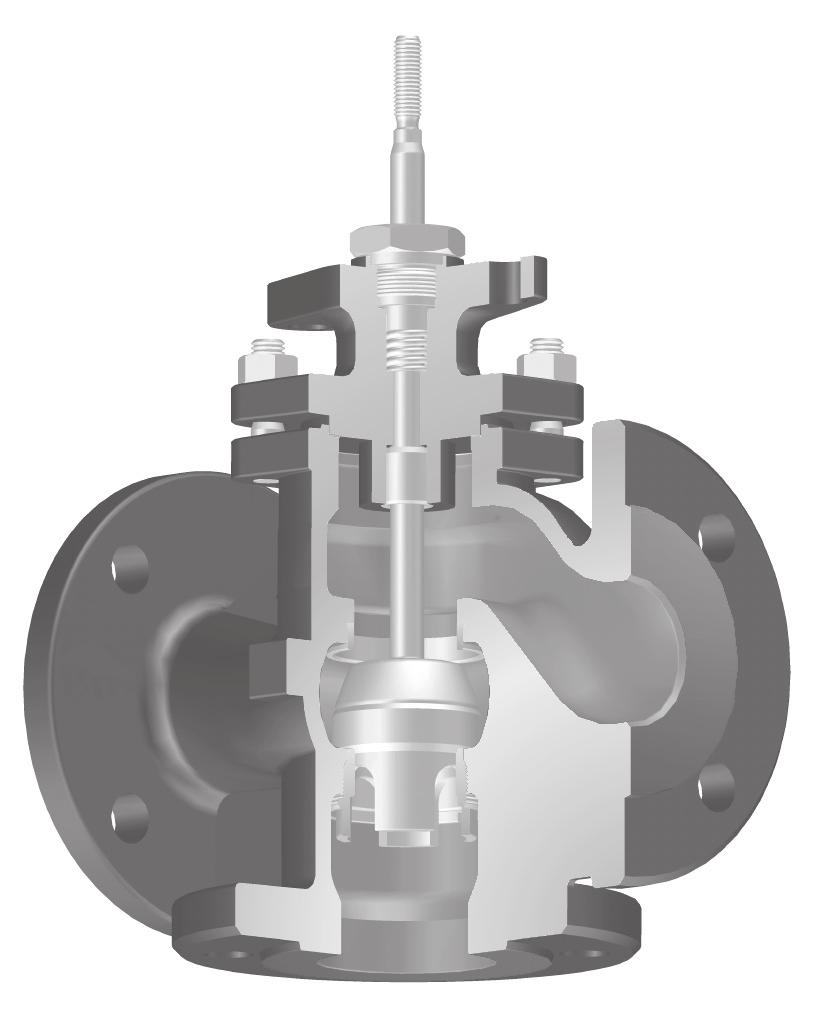 With pneumatic and electric actuators Control valve - 3-way-form (mixing/diverting valve) (optional with screwed seat ring) ARI-STEVI 450 / 451 Pneumatic actuator ARI-DP 32-34T Reversible pneumatic