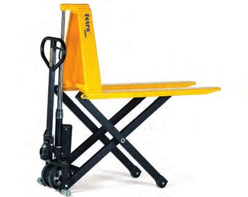 PA L L E T T R U C K S 141 6815 6820 6821 6815 High lift pallet truck Frame and forks made in non-buckling shell-type construction, powder coated, signal yellow.