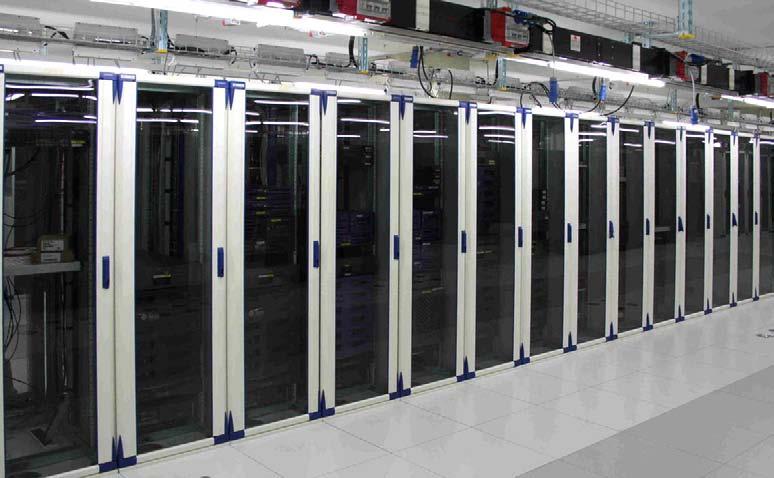 Typical arrangement for large traditional Data Centre - ducted fed cooling Access (ARS).