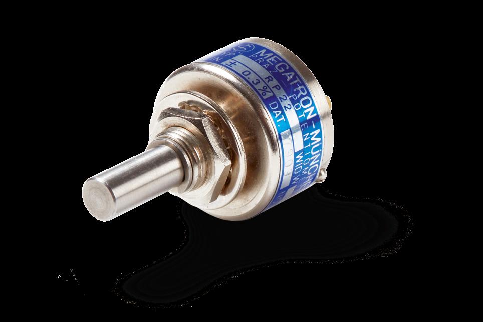 The RP22/23 potentiometers in 22 mm metal housing are suitable for applications where a accurate and compact sensor with high electrically effective rotation angle is required.