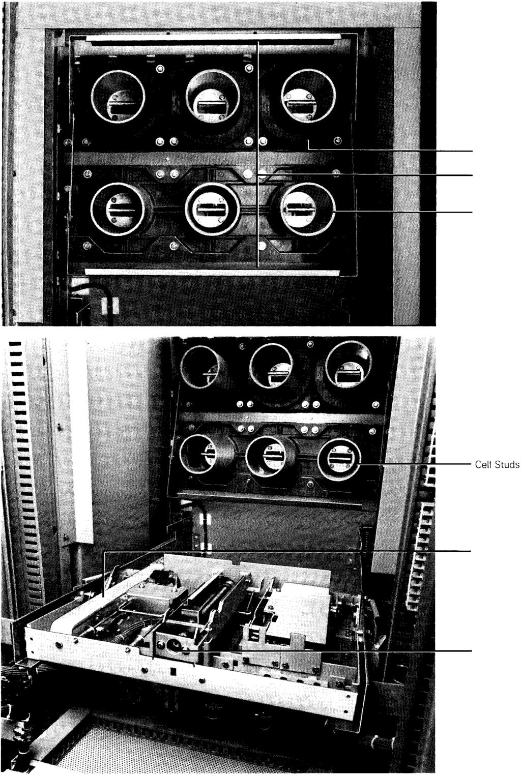 June, 1987 Page 7 Type VacCiad-W Mediu m Voltage Metal-Clad Switchgear Performance, Continued Cell Features The breaker compartment is shown with the automatic steel shutters forced into the open
