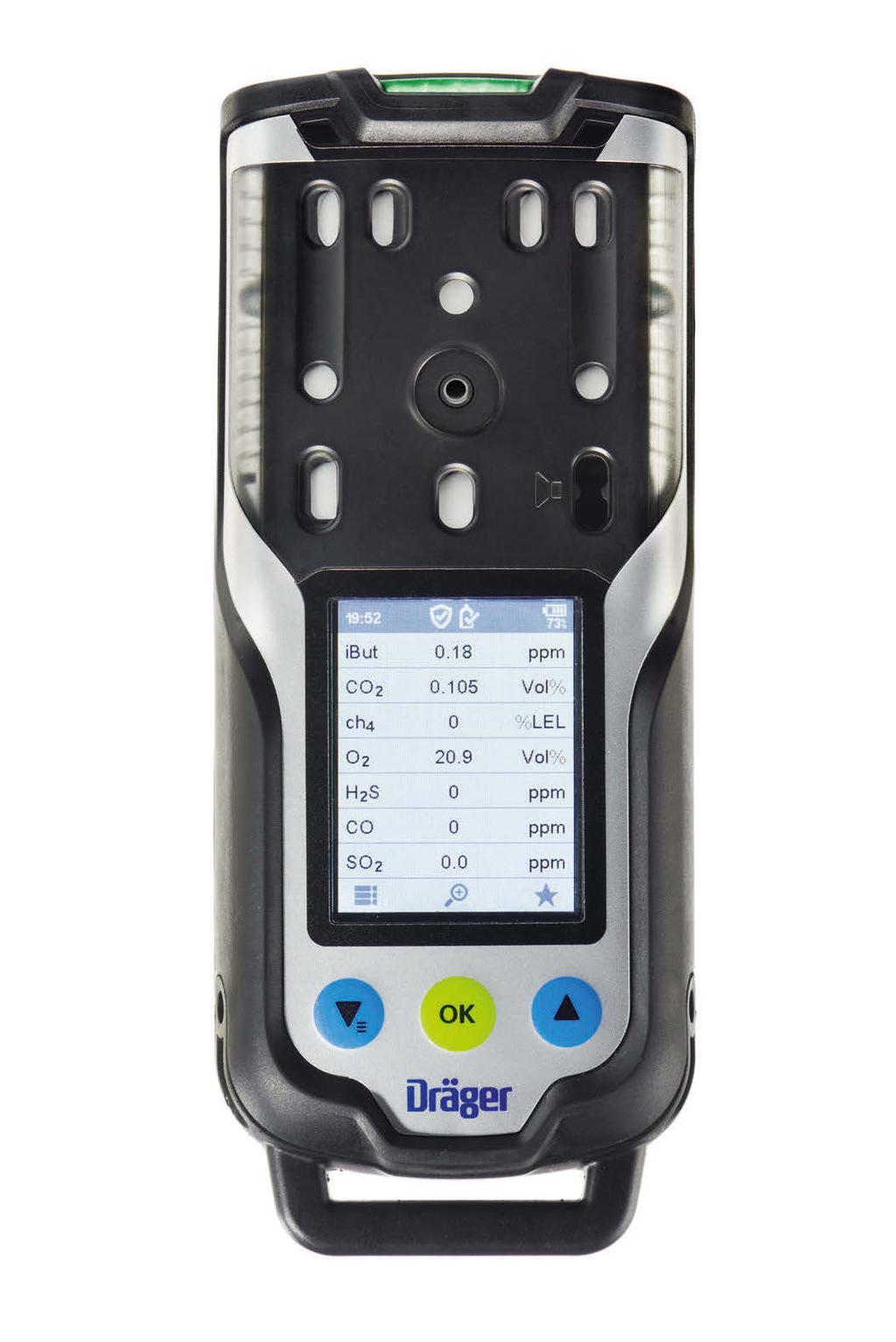 Dräger X-am 8000 Multi-Gas Detection Device Clearance measurement was never this easy and convenient: The Dräger X-am 8000 measures up to seven toxic as well as flammable gases, vapors and oxygen all