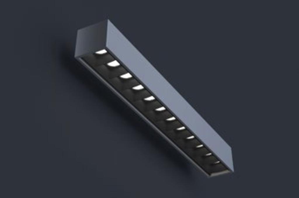 MAGNETO REC - BAF Module Magneto linear baffle module. Connects to Magneto low voltage track to provide linear downlighting.