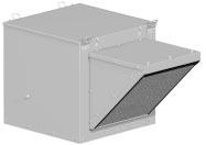 3 cant (add 4 to V Sq. dimension). Roof Curb K Unit All dimensions in inches. Catalog Number Galvanized Aluminum F Sq. V Sq. W Sq.