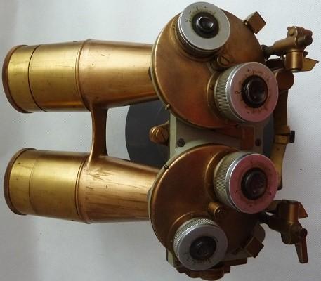 It is a revolver model with two oculars and different magnifications of the oculars.