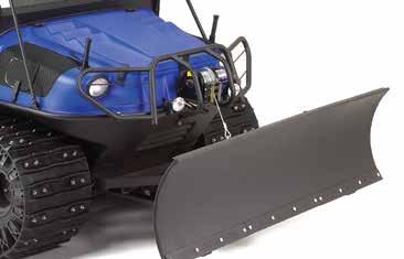 ADDITIONAL UPGRADES SNOW PLOW 4-WHEEL TRAILER (AMPHIBIOUS) 81 (2 m) wide steel blade features multi-angle