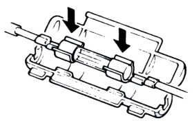 Replace the blown fuse with a new one having the same specified amperage rating (7A).