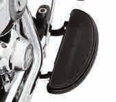 The traditional Harley-Davidson rubber insert features a vibration-isolation design for a long, comfortable ride.