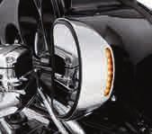 544 CONTROLS Mirrors A. ILLUMINATED FAIRING MOUNT MIRROR COVERS CHROME Add auxiliary LED turn signals and a splash of chrome to the inner fairing.