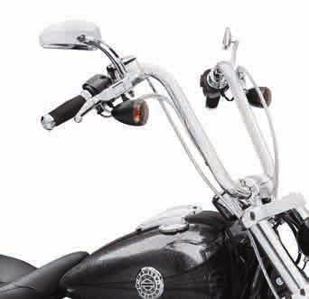 Kit includes chrome-plated handlebar, riser and clamp with gauge mount. 55800252 Chrome. Fits 13-later FXSB models. Separate purchase of additional components required.
