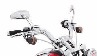 CONTROLS 573 Handlebars B. REDUCED REACH HANDLEBAR* SPORTSTER This chrome handlebar is designed to bring the controls closer to the rider for increased comfort.