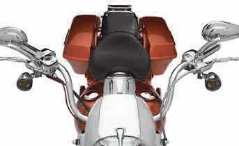 Road King models. This handlebar provides a flatter hand position, 2" more rise than the stock bar and allows you to tuck the wires inside the bar for a clean, custom look. 56032-08 Chrome.