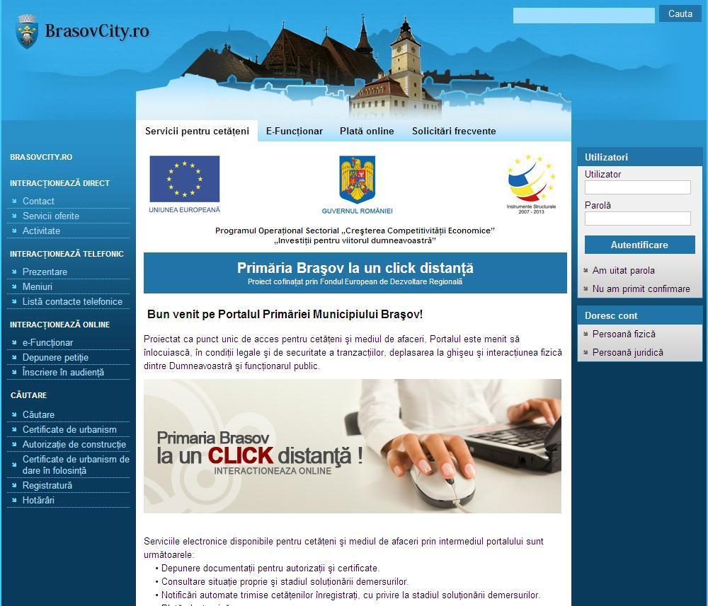 Public e-services for citizens and local business WEB PORTAL: